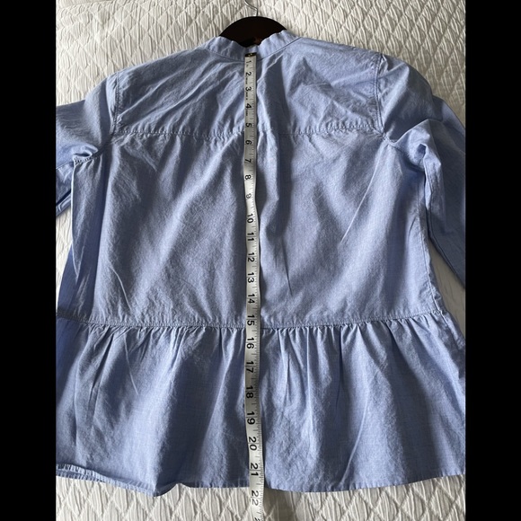 Madewell Chambray Peplum Button Down | XS - Picture 7 of 7